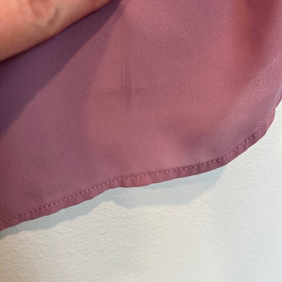 Torrid Flowy 3/4 Sleeve Pink/Lilac Blouse | Women's 2x | Torrid 2 - Picture 4 of 13